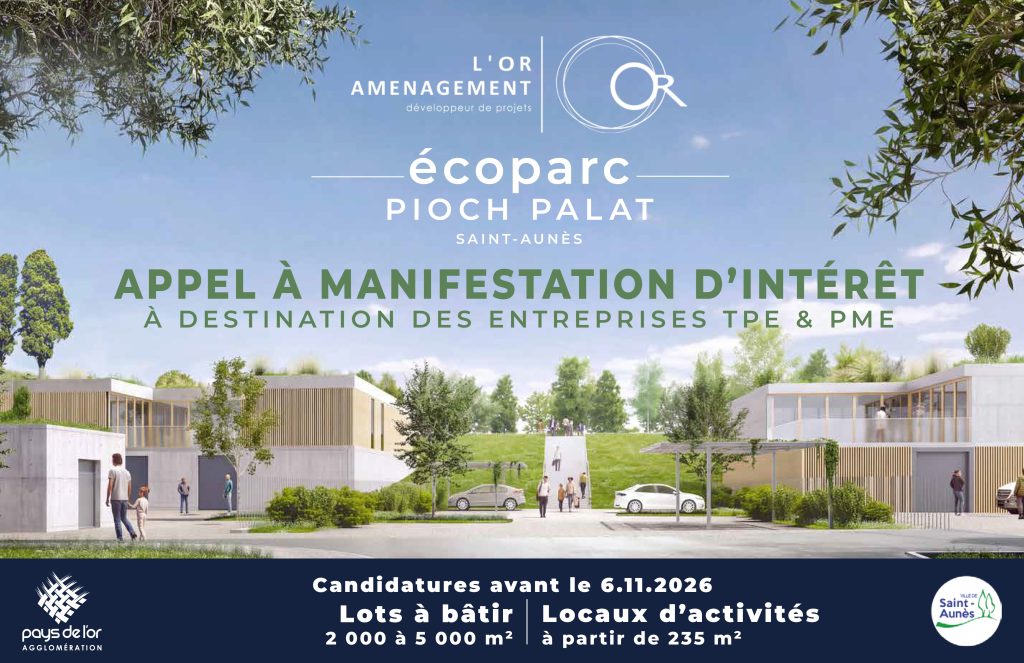 Ecoparc - Pioch Palat - Appel à Manifestation d'Intérêt à destination des TPE/ PME